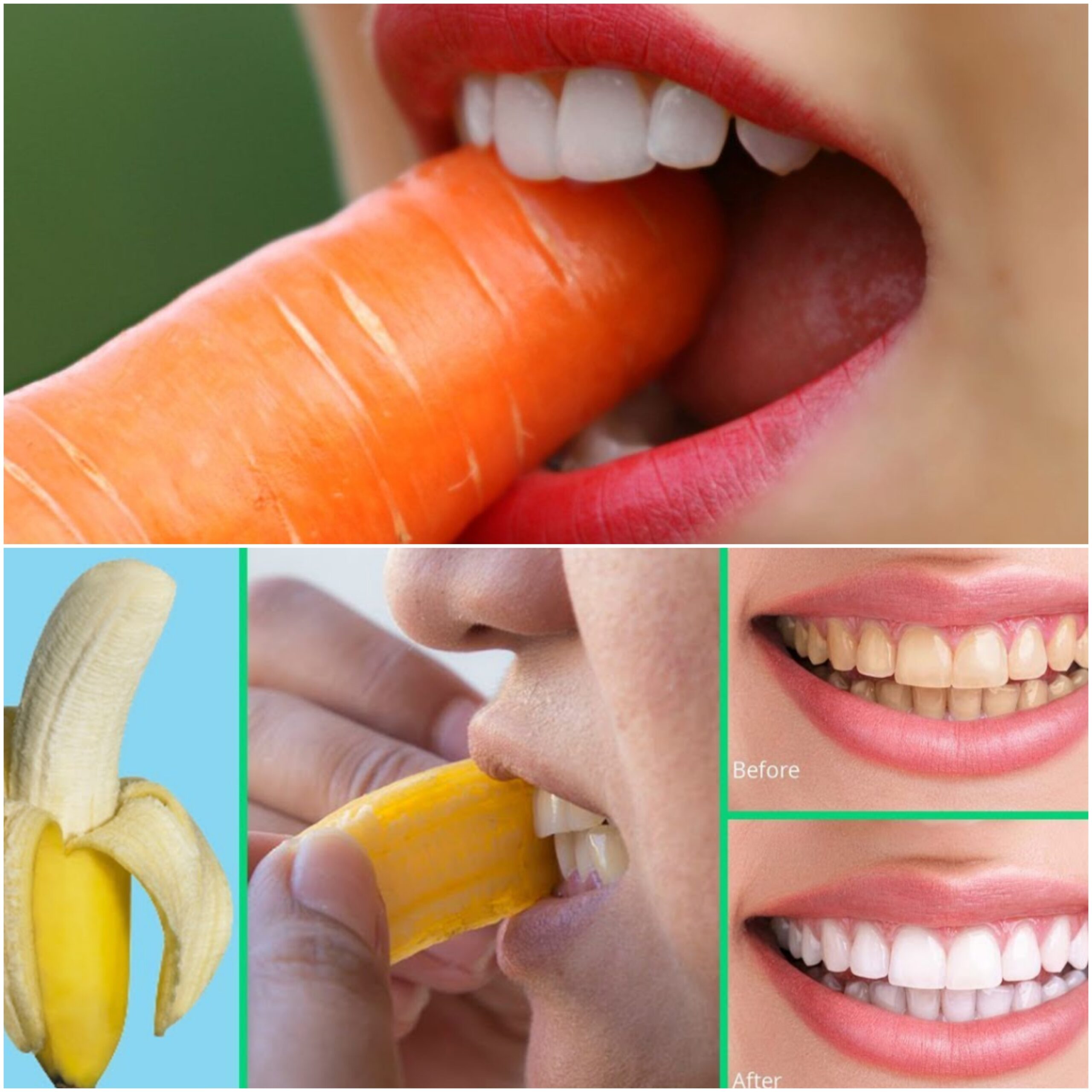 Brighten Your Smile Naturally: The Banana and Carrot Method