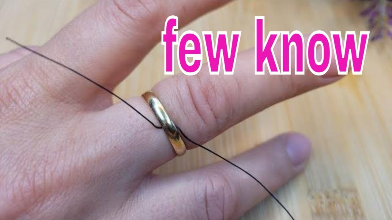 The String Trick: A Doctor’s Simple Solution to Removing a Stuck Ring