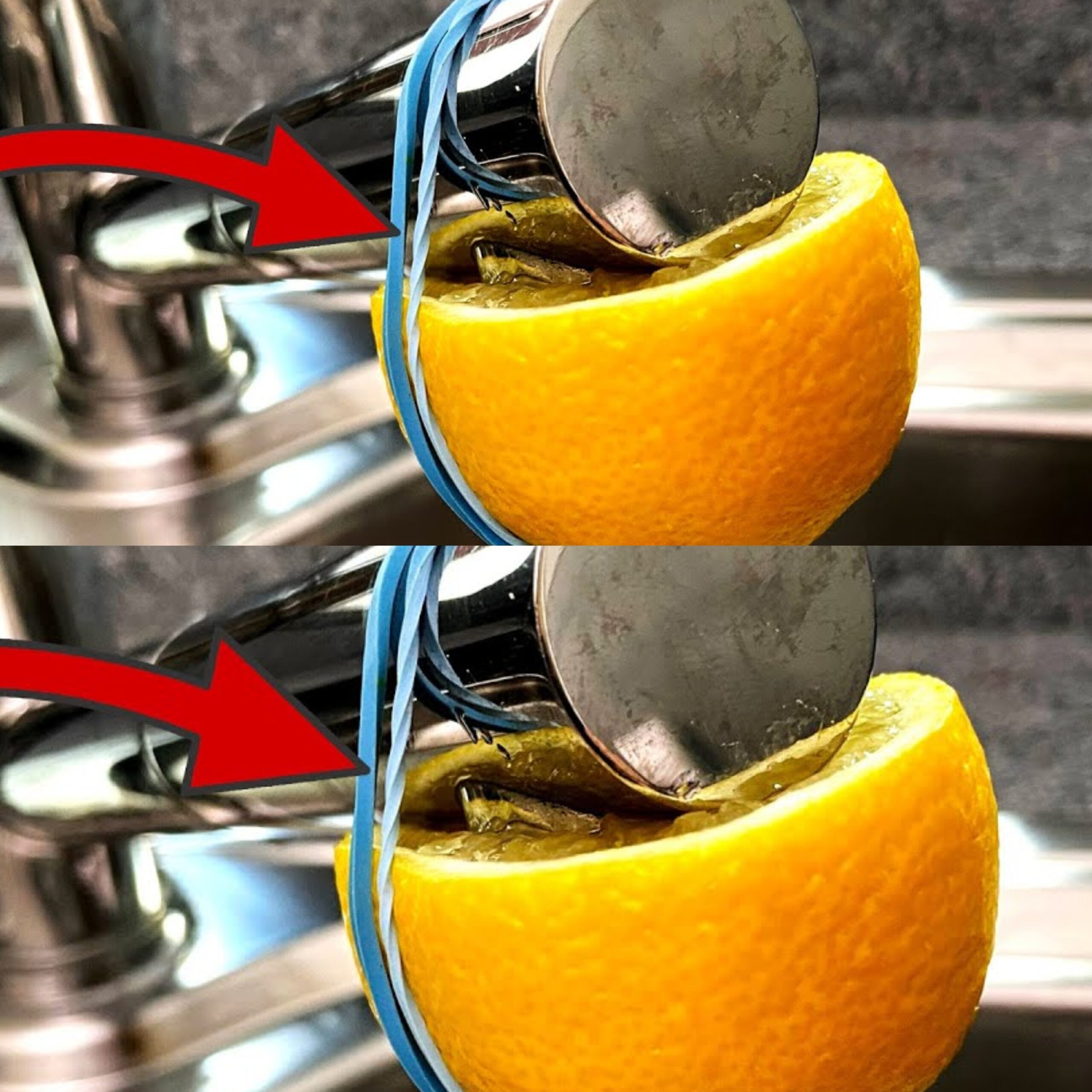 Discover the Magic of Lemon-Wrapped Faucets: A Simple Solution for Cleaner and Fresher Taps!