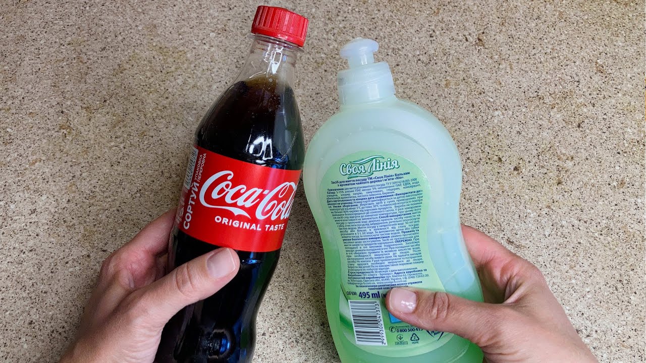 A Surprising Duo: Dishwashing Detergent and Coca-Cola for Cleaning Marvels