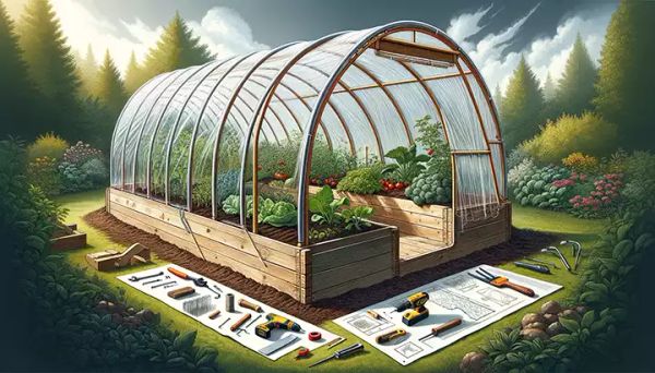 Extend Your Growing Season: Building a Hinged Hoophouse for Raised Bed Gardens