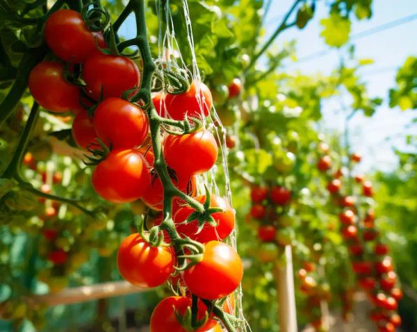 Support the Tomato Plants with String Method