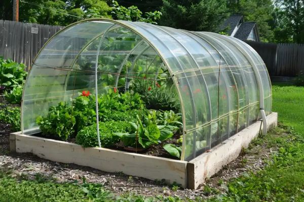 greenhouse made from pvc pipes