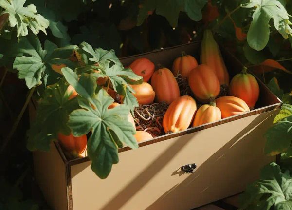 Papaya in box