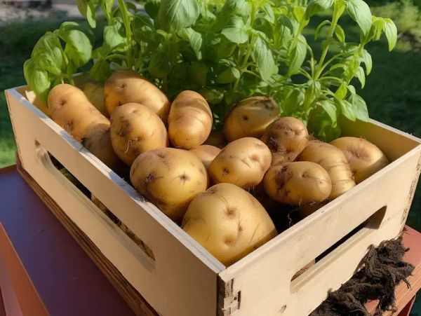 new potatoe in a box