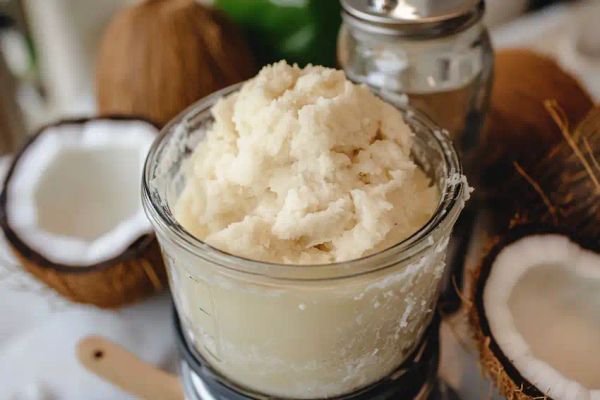 fresh coconut meat blended into a creamy paste