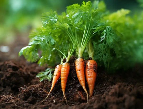 carrot in home garden