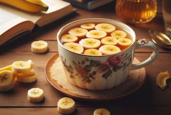 A cup of banana tea